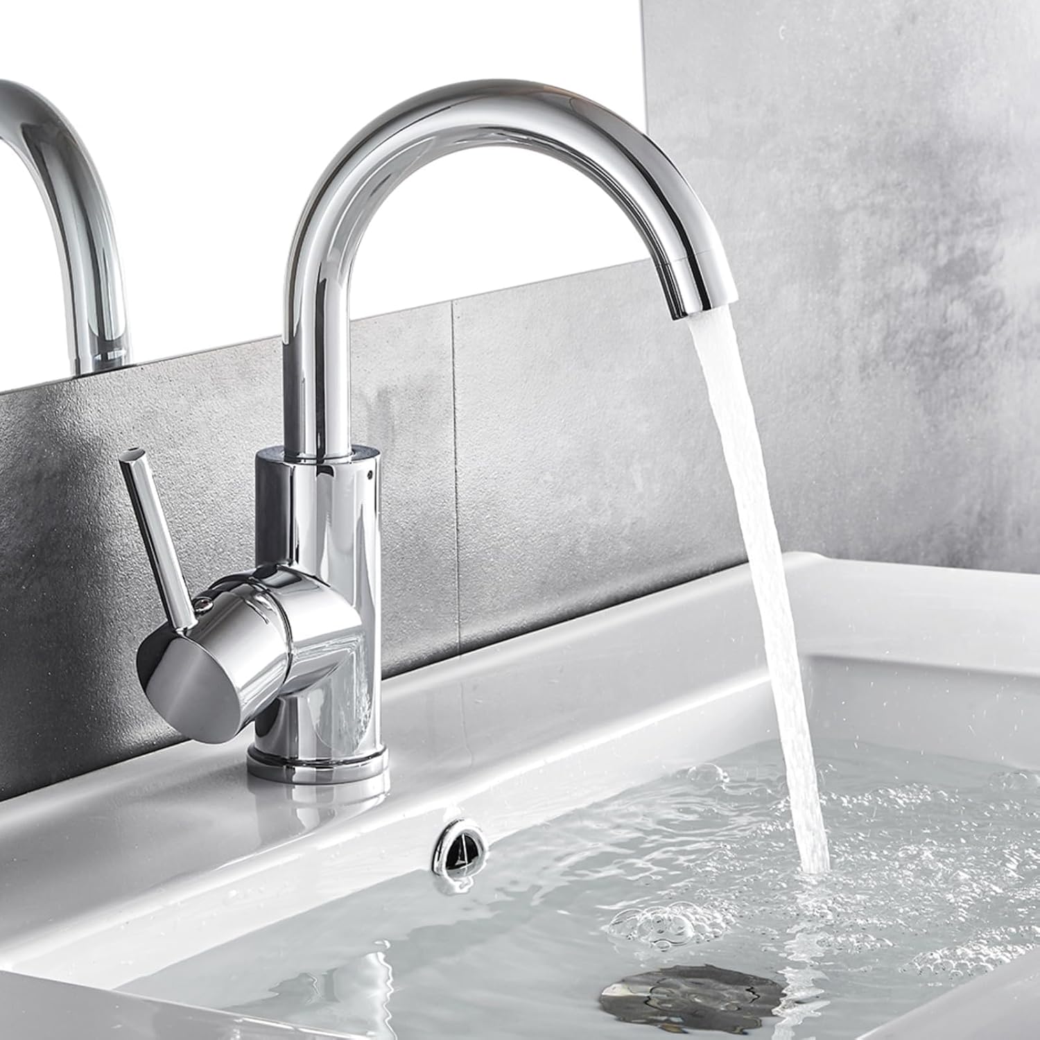 Mitigeur Lavabo Auralum Chromé Pivotant 360°